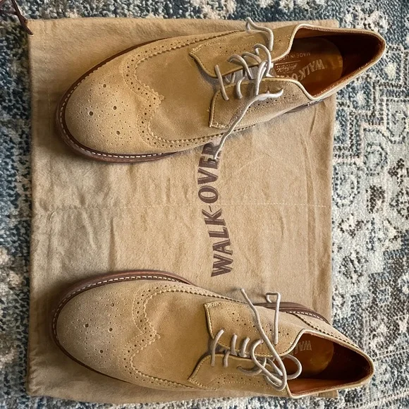Walk Over Men’s suede wingtip Oxford size 11 made in USA walk over shoes products for sale | eBay main image 4